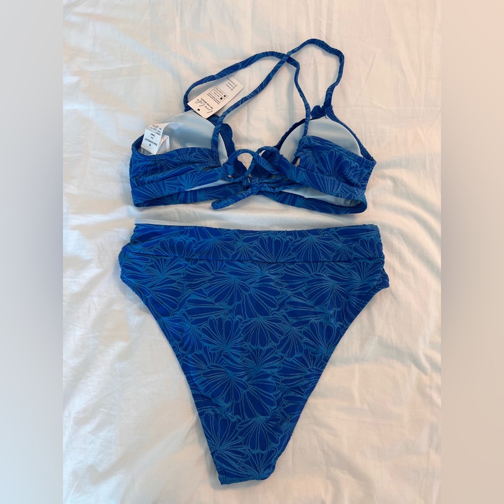 CUPSHE Vibrant Blue Floral Bikini - Picture 5 of 6